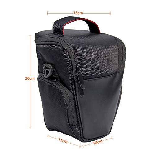Funda para cámara DSLR de nylon FOSOTO negra miniatura 2