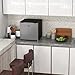 HOMCOM Mini Freezer Countertop, 1.1 Cu.Ft Compact Upright Freezer with Removable Shelves, Reversible Door for Home, Dorm, Apartment and Office, Silver