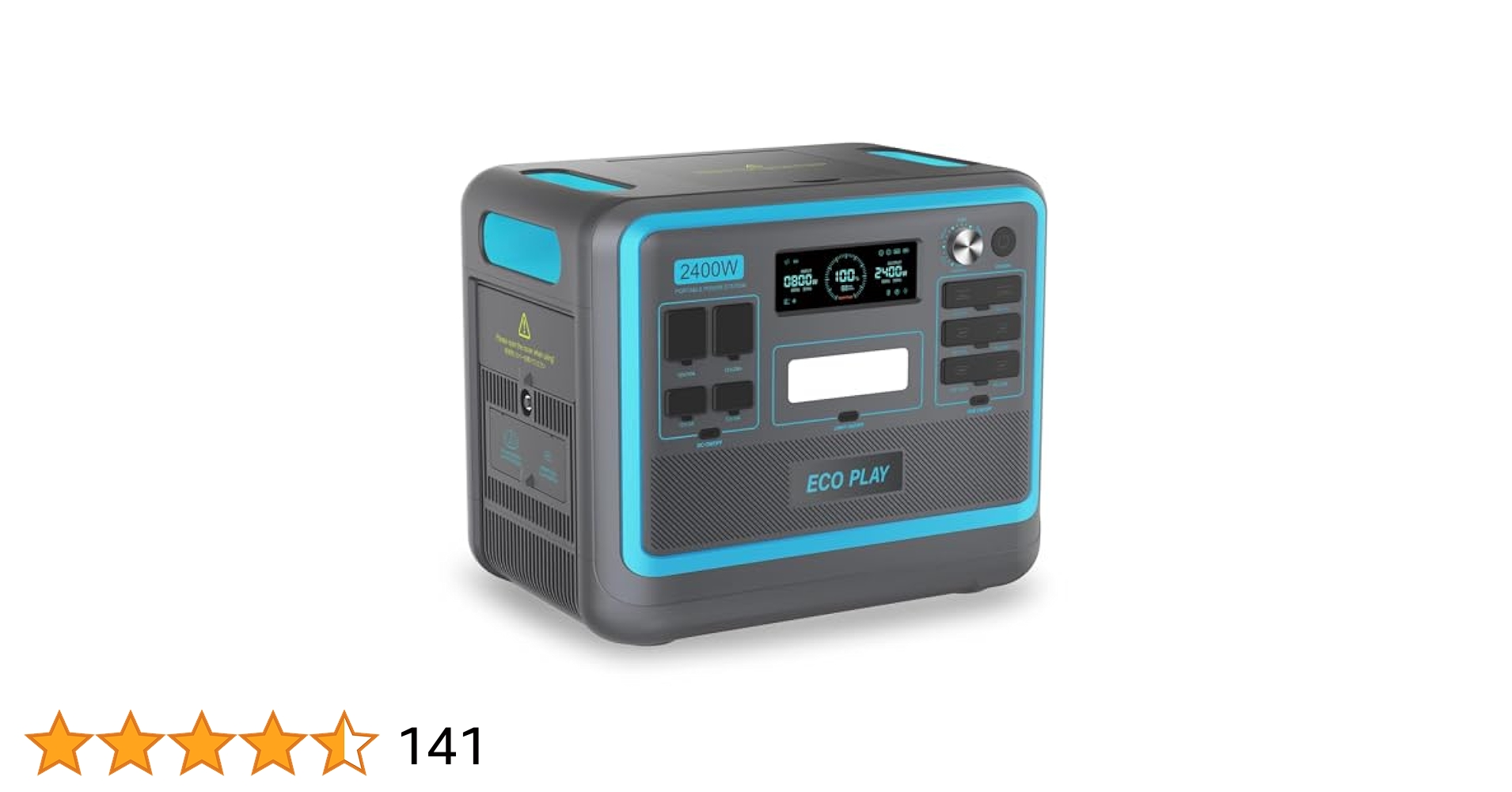 発電機・ポータブル電源 Eco Play 2400W Portable Power Station Amazon.com : Eco Play SYD2400 Portable Power Station with