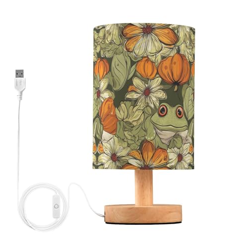 Lámpara de mesa de noche multicolor con diseño retro miniatura 1