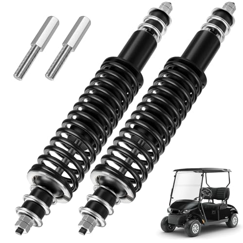 LEAPGOMAX EZGO Golf Cart Shocks Front or Rear with Heavy Duty Coil Springs for EZGO TXT/Medalist 1994+ G&E Golf Carts OEM# 70928-G01 76418-G01