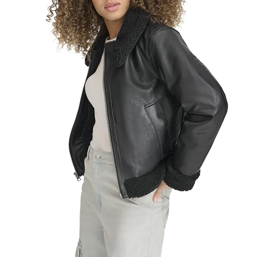 Levi's Women's Faux Shearling Aviator Jacket4