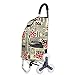 Produktbild JAORUNNING Tragbarer faltender Einkaufswagen, älteres Klettern, Stofftasche, kleine Zug-Fracht, Gepäck, Haus, Nahrung, Einkaufswagen,Britishwind