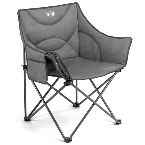 Trail XL Padded Camping Chair for Adults, Lightweight Portable Fo...