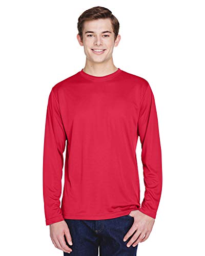 Team 365 Men's Zone Performance Long-Sleeve T-Shirt XS SPORT RED