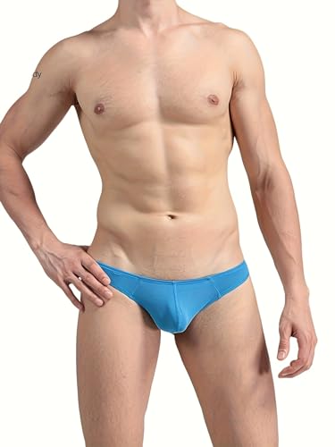 Men's Modal Thong Breathable Shaping 3D Pocket Low-Waisted Sexy Luxurious Blend G-string 3 Pack3