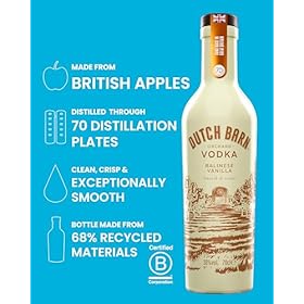 Buy Dutch Barn Balinese Vanilla Vodka – Smooth, Silky & Exotic with a Hint of Spice, 70cl, 38% ABV, Crafted from British Apples and Co-owned by Ricky Gervais – Dutch Barn
