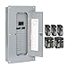 Square D - HOM2448M100PCVP Homeline Load Center with Cover, 100-Amp Convertible Main Breaker, 1-Phase, 24-Space, 48-Circuit, Indoor - Value Pack Plug-on Neutral Ready