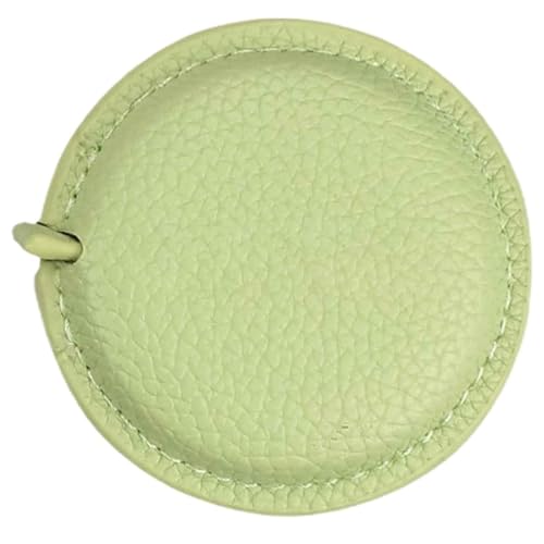 Cinta métrica retráctil 1.5m con funda de cuero verde
