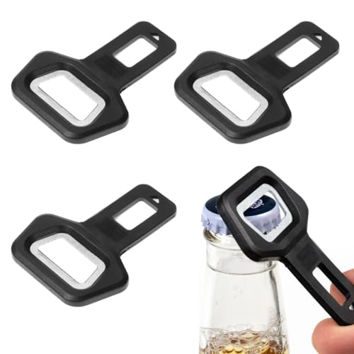 NHPY 4 Pezzi 2 In 1 Apribarattoli Manuale, Cintura Di Sicu-Rezza Auto, Accessori Per Auto Sono Adatti Per I Bottoni Estesi Per Auto, Cintura Sicurezza, Auto Fibbia Della Cin-Tura Fermo