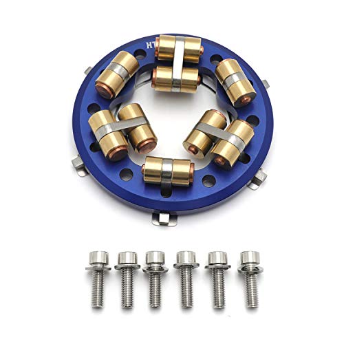 Httmt- Aluminum Alloy Variable Pressure Clutch Plate Compatible With H-D 98-06 Big Twin (Reduces Lever Pull Up To 40%) [P/N: Tghd-Epc006-Blue] #TOP7