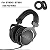 DT990 DT770 Ear Pads - Replacement Ear Cushion Pads Earpad Compatible with beyerdynamic DT990 / DT880 / DT770 PRO Headphones (Black) #2