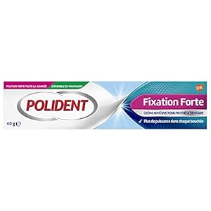 Polident Fixatieve crème, voor deeltjes- of volgetanprothesen, sterke fixatie, 40 g