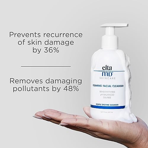 image for EltaMD Foaming Facial Cleanser Face Wash, Gentle Foaming Face Wash and