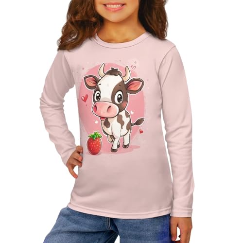 Image of Kids Long Sleeve Shirts for Girls 3-16 Year Old Cute Clothes for Teen Girls Casual Workout Tops