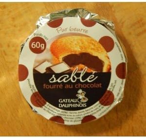 Sable Fourre Aux Chocolat Pur Beurre Gateau Dauphinois 60 Grammes Amazon Fr Epicerie