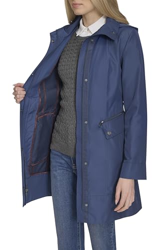 Image of Cole Haan Women's Back Bow Packable Hooded Rain Jacket
