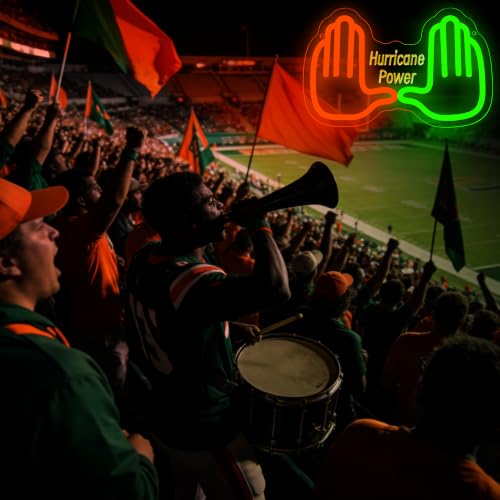 Image of University Neon Sign for Wall Decor Football Team Neon Light for Man Cave