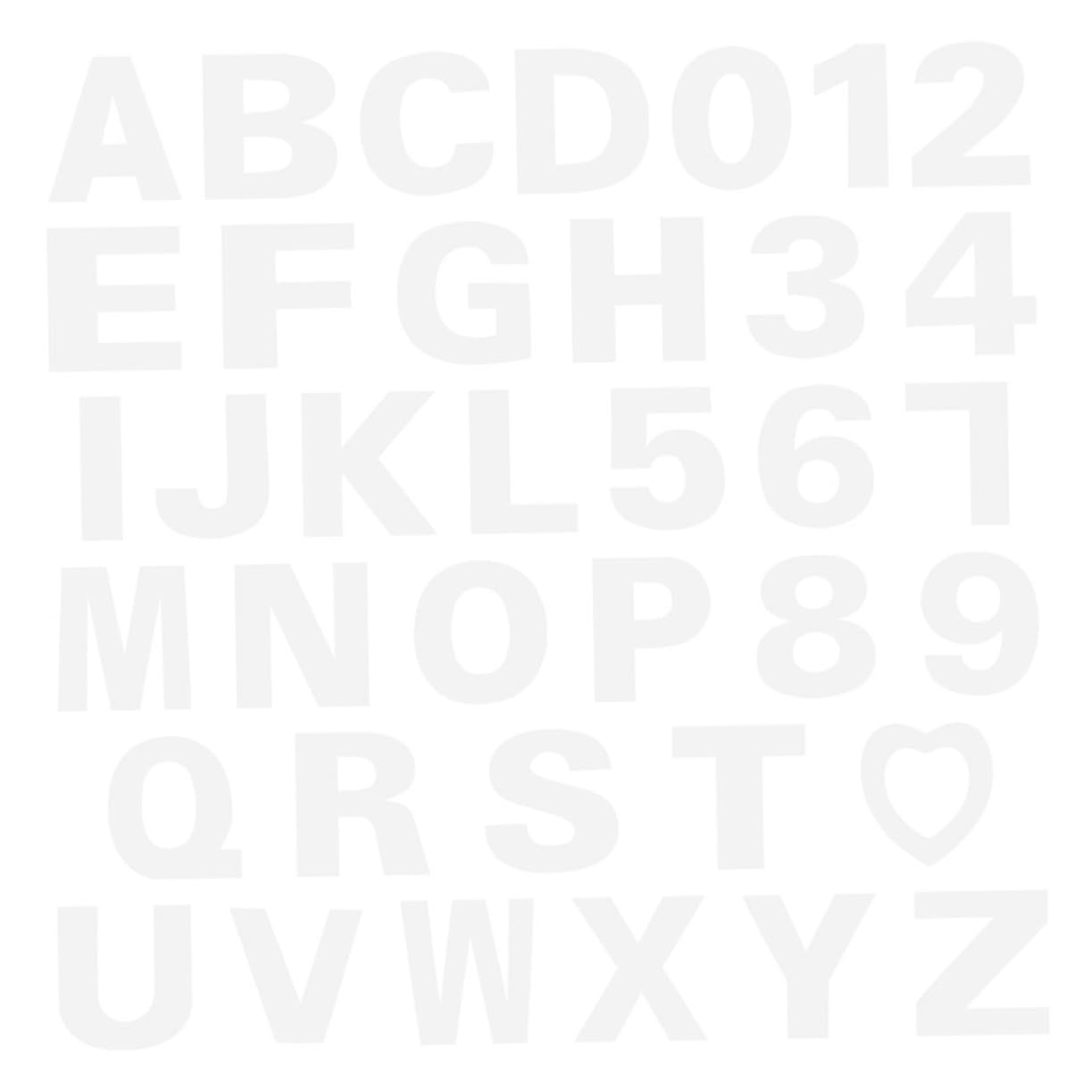 Zerodeko Plantillas Stencil para Tartas Números y Letras, Set de 37 Moldes para Repostería Diy, Adecuado para Fiestas y Decoración de Pasteles