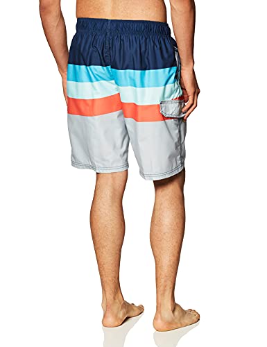 Image of Kanu Surf Men's Big Viper Extended Size Stripe Swim Trunk