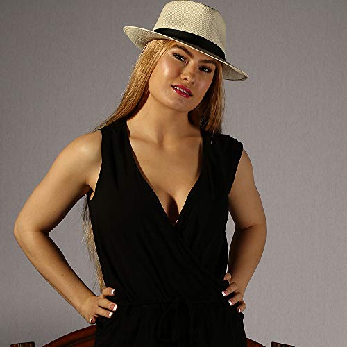 Image of Genuine Havana Retro Panama Straw Hat Classic Lightweight