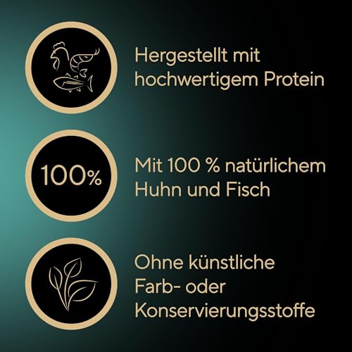 SHEBA Filets Adult Katzenfutter in Sauce mit Huhn, Hochseefisch und Garnelen 16 x 60g Schale – Bild 5