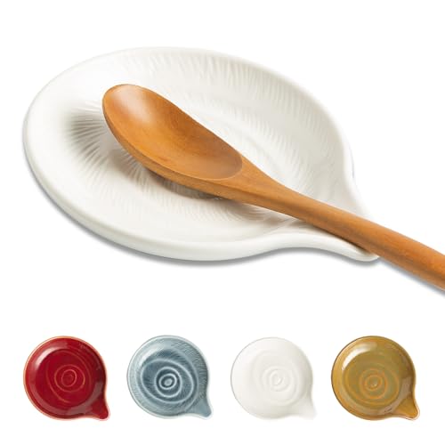 Ceramic Spoon Holder For Stove Top Spoon Rest For Kitchen Counter Coffee Spoon Rest Cooking Utensil...