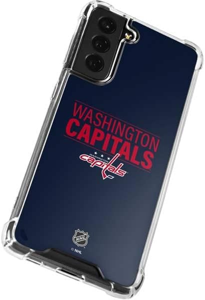Skinit Clear Phone Case Compatible with Galaxy S22 Plus - Officially Licensed NHL Washington Capitals Lineup Design