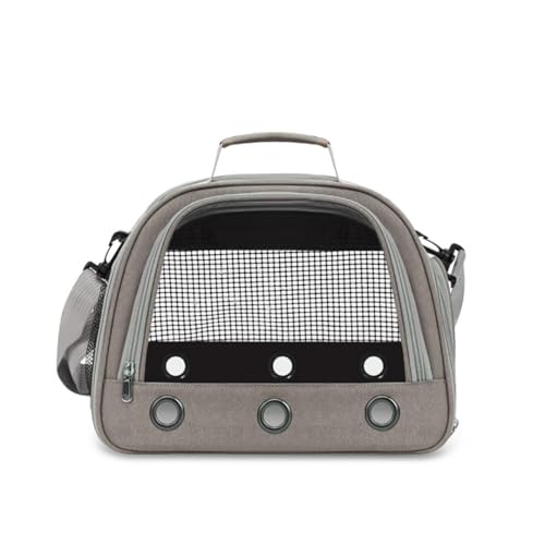 ZLhaoliduo 小動物 キャリーバッグ うさぎ モルモット ハリネズミ 病院 移動 大型サイズ 3つの大きな通気穴付き 噛みにくいメッシュ窓 キャリー バッグ チンチラ インコ 持ち運び ショルダーバッグ 取り外し可能 頑丈で耐久性 普段使いから長旅
