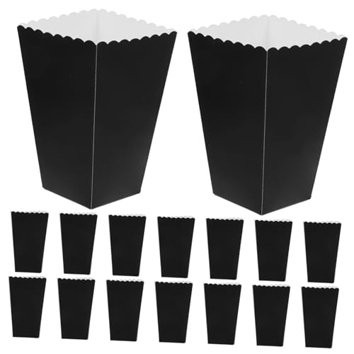 PRETYZOOM 24Pcs Creative Popcorn Boxes for Party Snacks Decorative Popcorn Holders for Birthdays Weddings Movie Minimalist Design