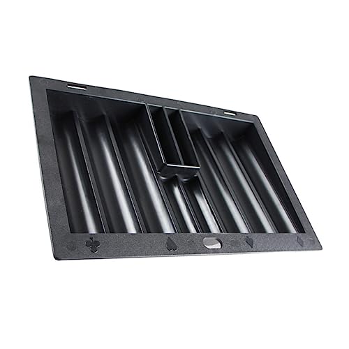 COSMEVIVI Poker Chip Holder Poker Chip Tray for Poker Table Sturdy Plastic Table Chip Tray for Gaming Easy Use