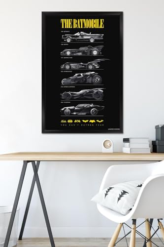 Trends International Dc Comics Batman: 85Th Anniversary - Batmobiles Wall Poster, 22.37 Inch X 34.00", Black Framed Version thumb #5