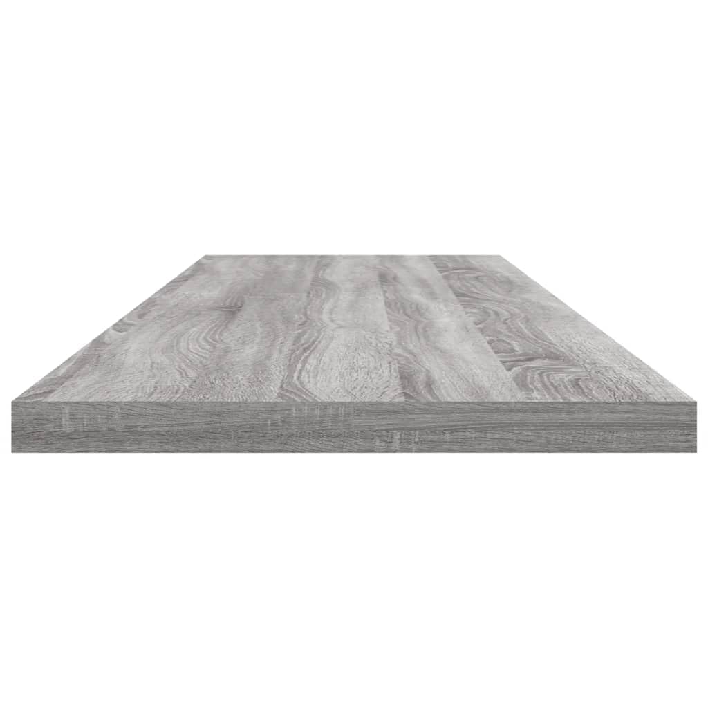 Wandregale 4 STK. Grau Sonoma Holzwerkstoff 100x20x1,5 cm Regal für Wohnzimmer Büro Küche mit stabilem Stauraum und flexiblem Regalsystem zur Ordnung und Aufbewahrung