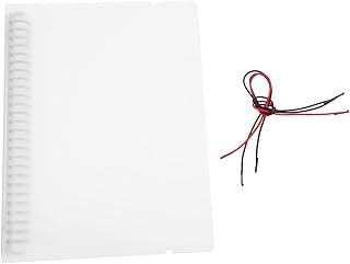 HAPINARY Capa De Folhas Soltas A5 B5 Capa De Fichário Redondo Capa De Fichário Translúcido Fichário De Vista De Anel Redondo Fichário A5 Fichário De Scrapbook Transparente Bloco De Notas