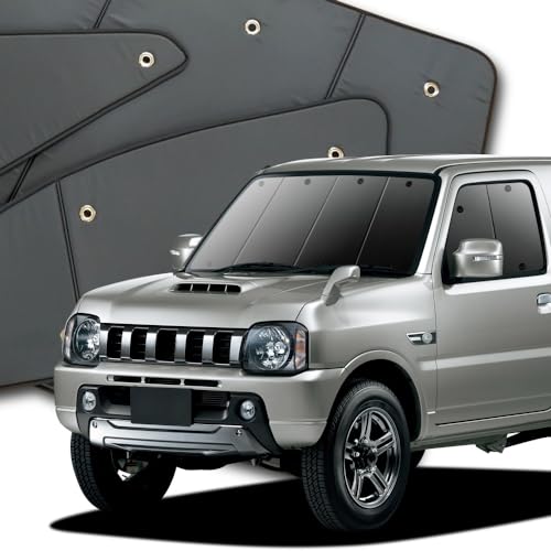 趣味職人 プライバシー サンシェード 車 ジムニー JB23 系 フロント 専用 カーテン 車中泊 グッズ 対応 『01s-g018-fu』