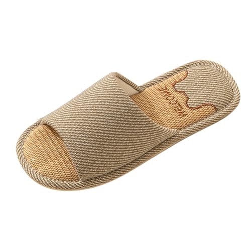 Zapatos de payaso para mujer, par de modelos, antideslizantes, chanclas de lino, pantuflas de lino para interiores, dormitorio, cuatro estaciones, zapatillas de lino para hombre y mujer, zapatos con Zapatos de payaso para mujer, par de modelos, antideslizantes, chanclas de lino, pantuflas de lino para interiores, dormitorio, cuatro estaciones, zapatillas de lino para hombre y mujer, zapatos con