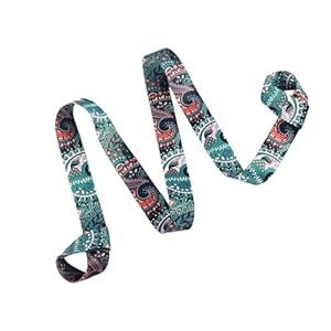 MAXQUU 1 Piece Yoga Mat Carrying Strap, Adjustable Yoga Mat Carrying Strap, Yoga Mat Harness Strap Sling, Fitness Exercise Straps, Stretch Pilates Straps, Back Padding Straps, (Green)