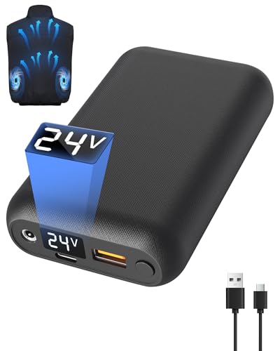 Amazon.co.jp: 空調作業服 バッテリー 24V 超高出力 20000mAh 大容量