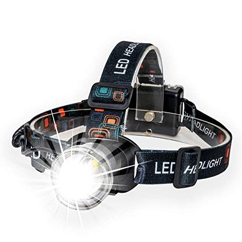 Lightess Head Lamps Super Bright Zoomable Headlamp XM-L T6 LED Head