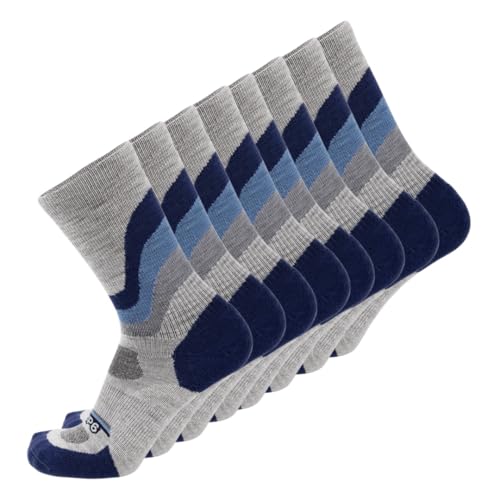 Image of GRIP6 Crew Socks - Merino Wool Socks Made in the USA, Lightweight Wool Hiking Socks, Crew Socks for Men and Women