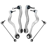 POWERGEAR Suspension Kit 6Pcs Front Control Arm Sway Bar Link Fit for 2004-10 BMW E60 525i 528i 530i 545i 550i M5