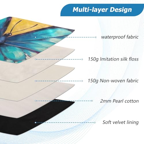 Funda para portátil 13-14 pulgadas con diseño mariposa miniatura 4