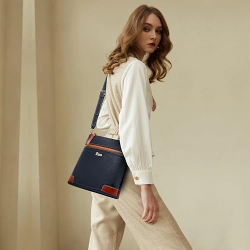 Image of BOYATU Leather Crossbody Bag for Women: Designer Shoulder Purse for Travel - Trendy Genuine Leather Handbag for Everyday