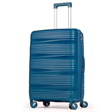 Mala De Viagem Média 23Kg Rodas Duplas 360 Fibra Rígida De Polipropileno Leve Resistente Para Despachar Lisa, MÉDIA