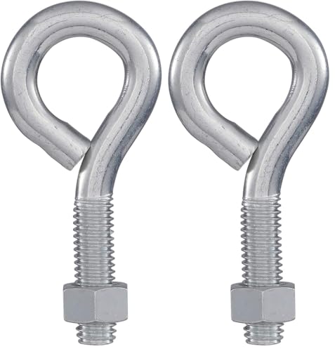 Image of National N221-309 2160 Eye Bolt in Zinc, 1 /2 inch x 4 inch (Pack of 2)