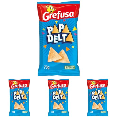 Grefusa Papadelta Original, sabor Jamón, 73g (Paquete de 4)