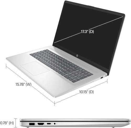 Image of HP 17.3 inch FHD Business Laptop Computer, 32GB RAM, 1TB PCIe SSD, 12th Intel 6-Core i3-1215U(Up to 4.4GHz, Beat i5-1125G4), Type-C, HDMI, Numpad, WiFi, Webcam, Win 11 Pro, w /GM Accessories