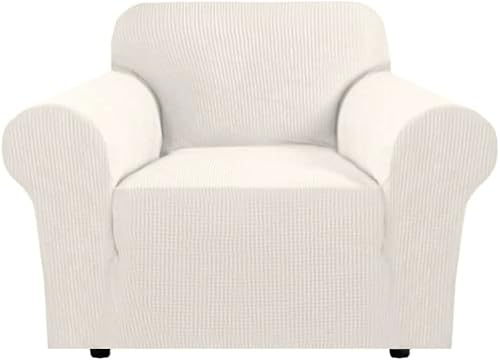 Miniatura 12 de H.VERSAILTEX Funda elástica para sillón, cubierta de sofá, protector de muebles, alto spandex, cuadros pequeños, jacquard tejido, fundas de sofá