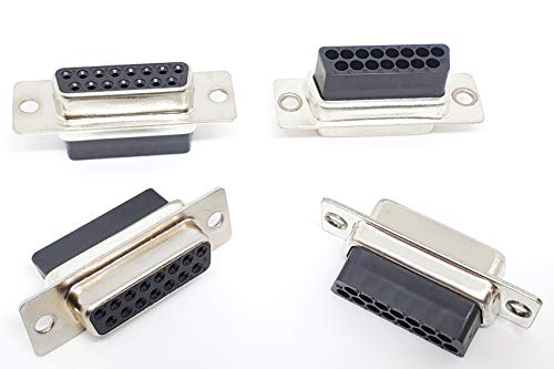 Conectores DB15 D-Sub hembra tipo crimp, pack 10 miniatura 1