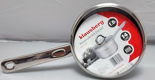 Klausberg Qsweet Edelstahl Kochtopf 1.0 Liter